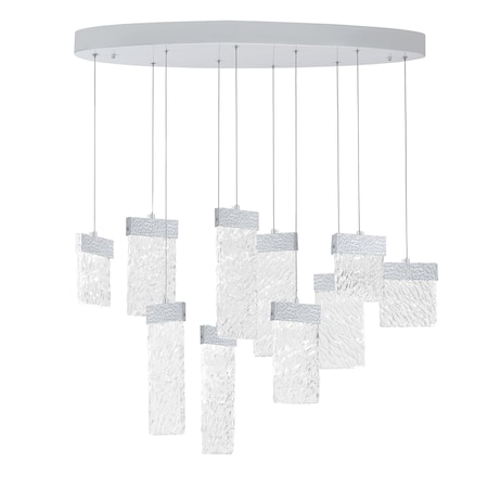 Cwi Lighting Carolina LED Chandelier With Pewter Finish 1090P40-10-269-O